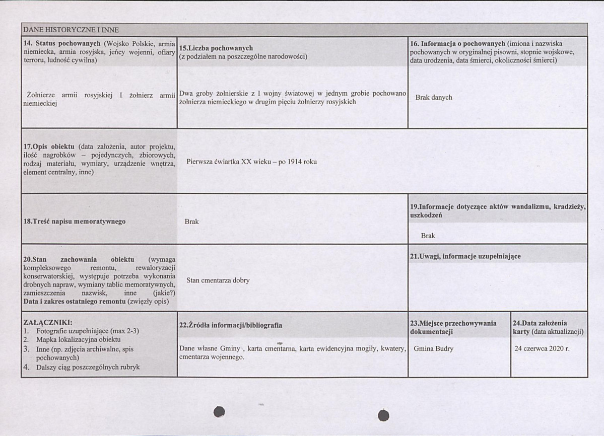 karta ewidencyjna, skan nr 2