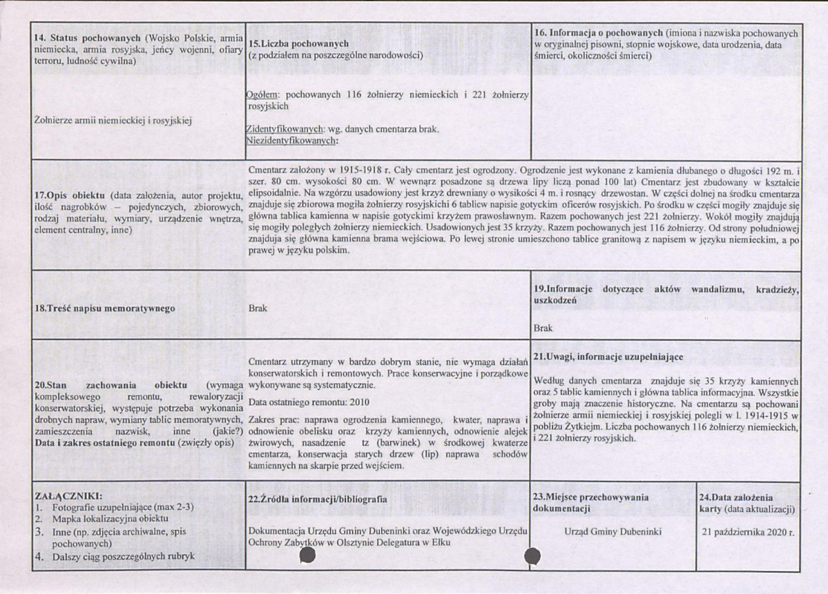 karta ewidencyjna, skan nr 2