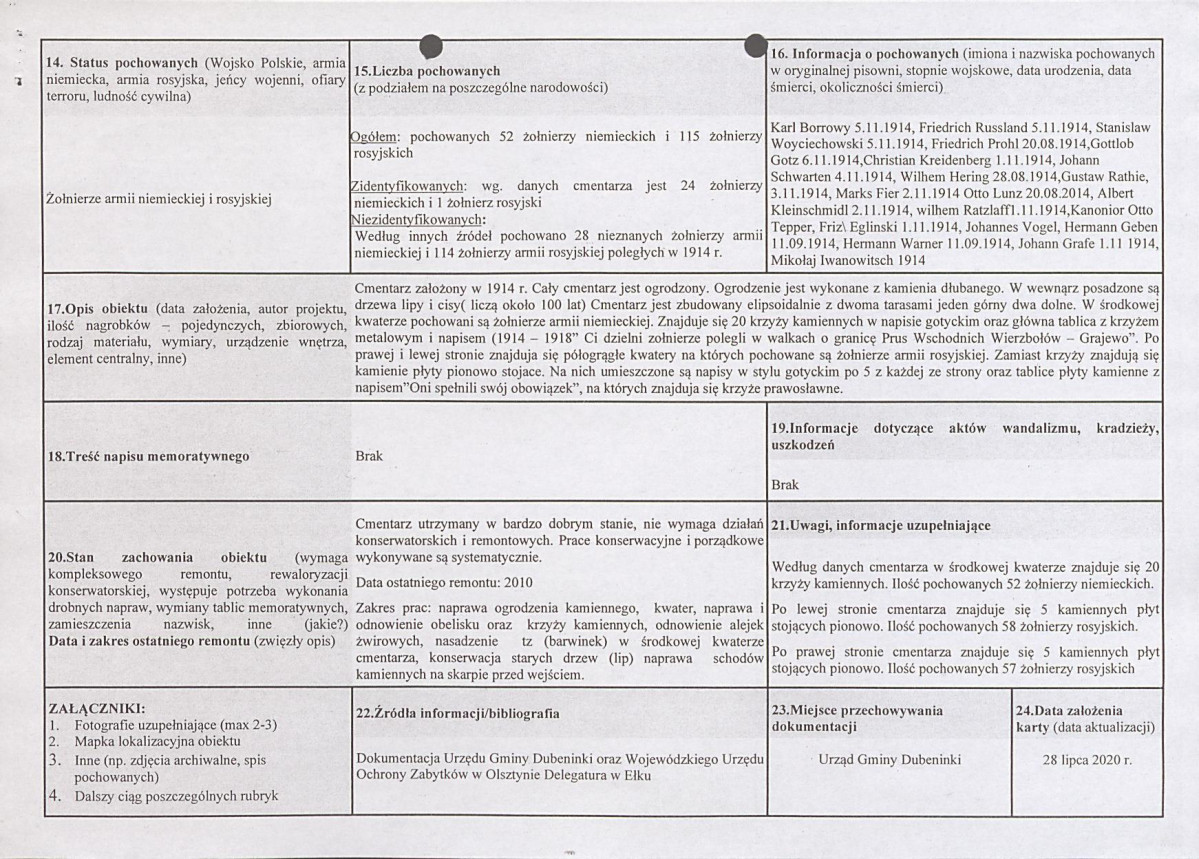karta ewidencyjna, skan nr 2