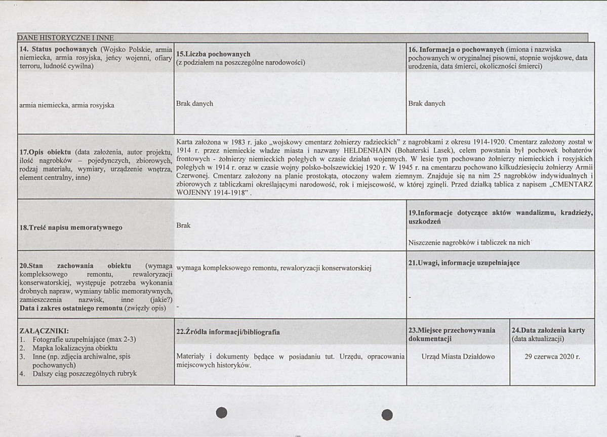 karta ewidencyjna, skan nr 2