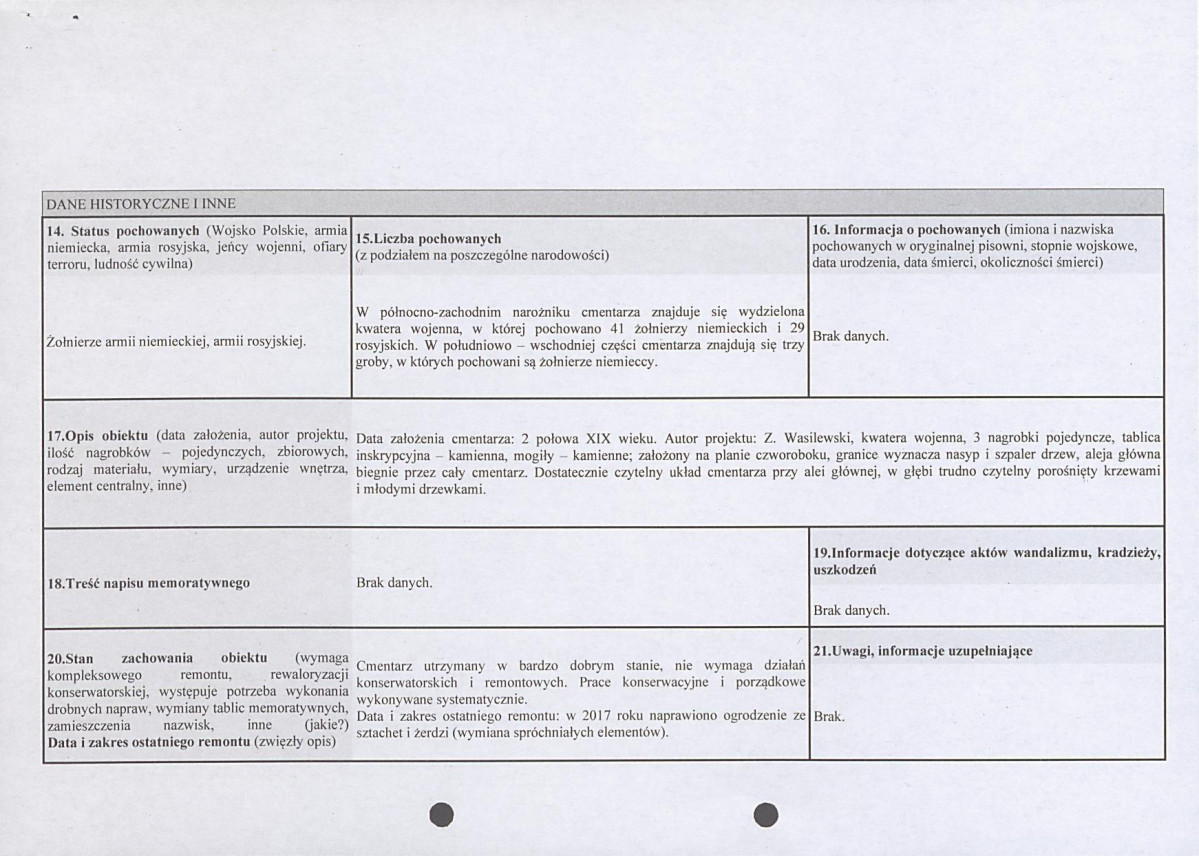 karta ewidencyjna, skan nr 2
