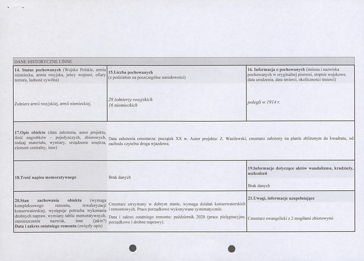 karta ewidencyjna, skan nr 2