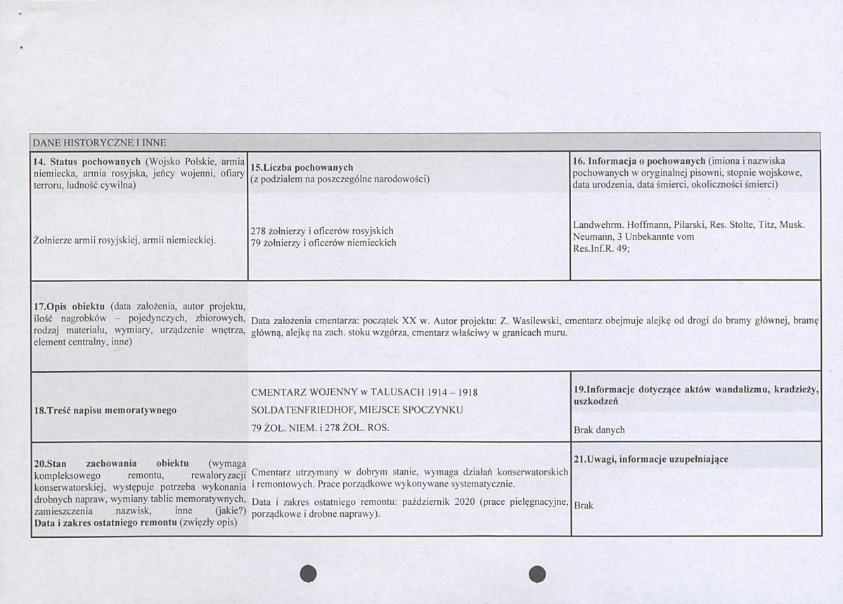 karta ewidencyjna, skan nr 2