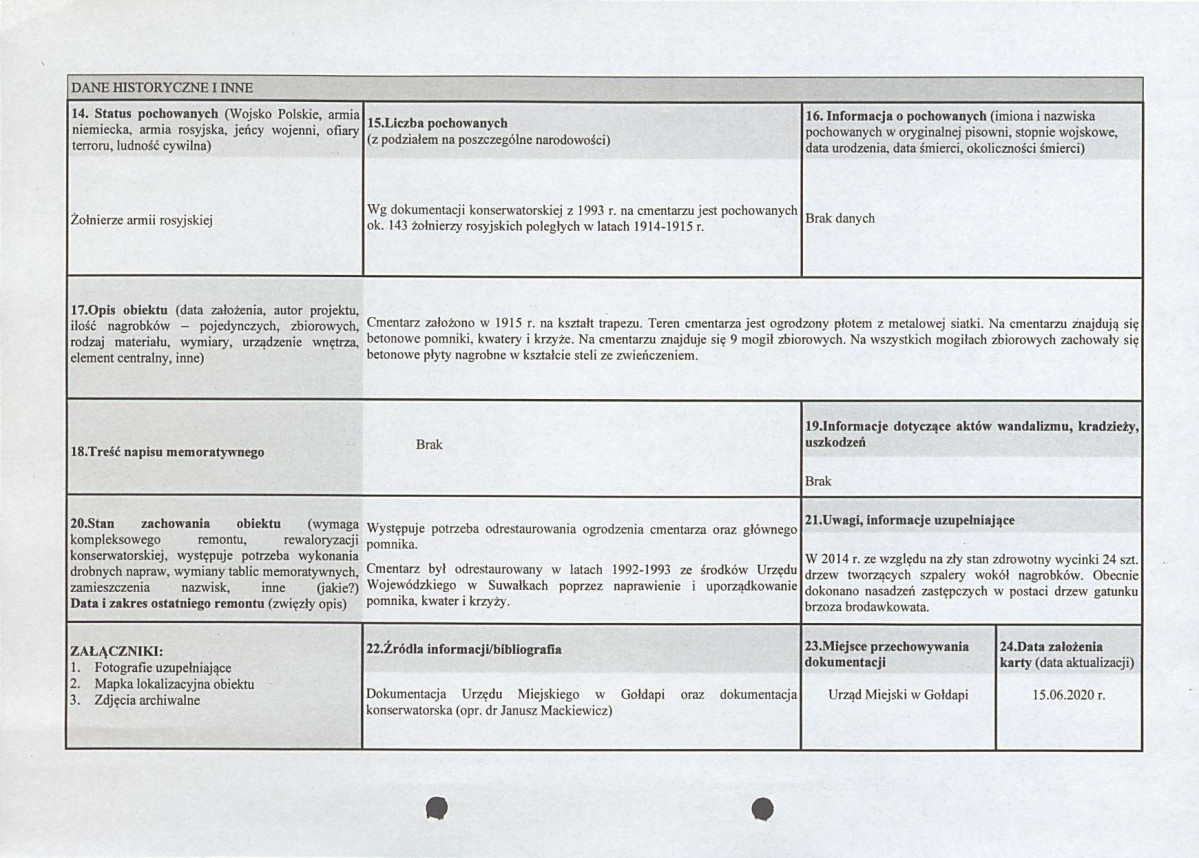 karta ewidencyjna, skan nr 2
