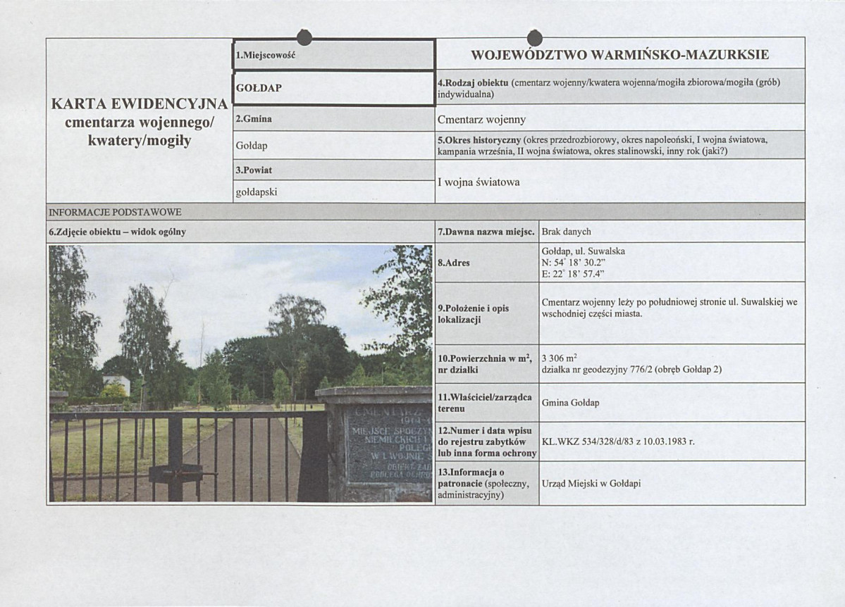 karta ewidencyjna, skan nr 1