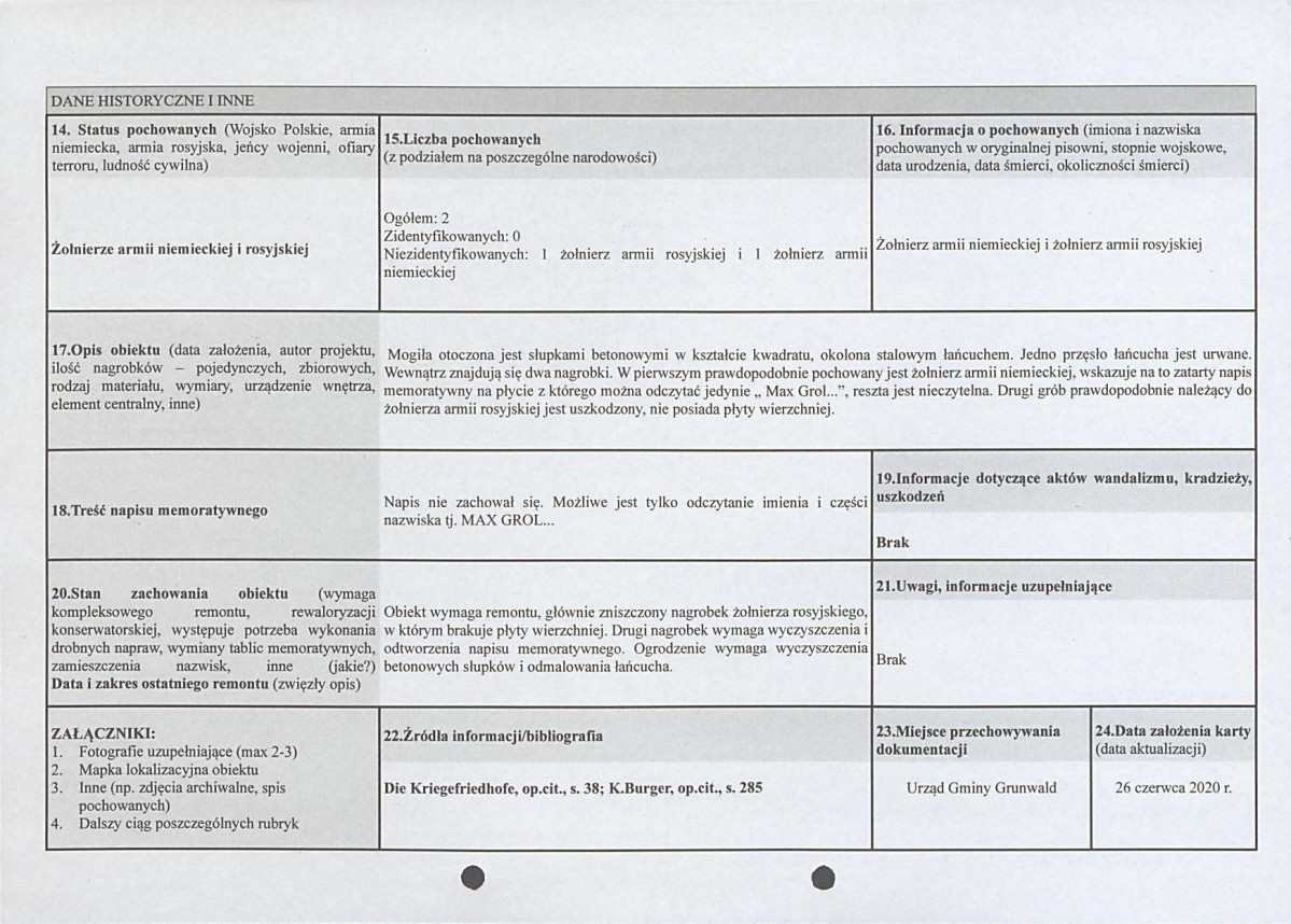 karta ewidencyjna, skan nr 2