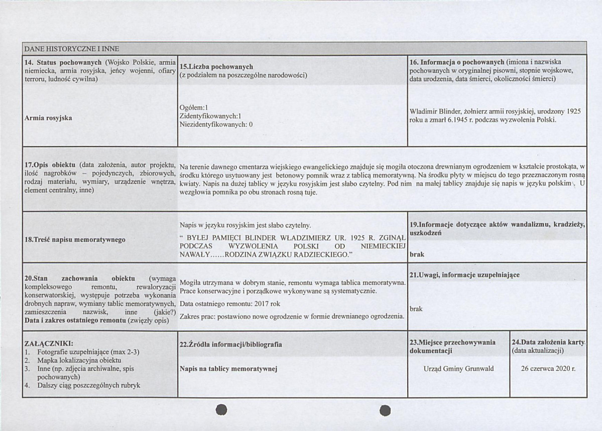 karta ewidencyjna, skan nr 2