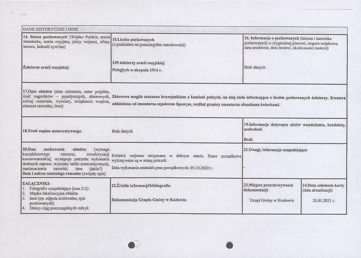 karta ewidencyjna, skan nr 2