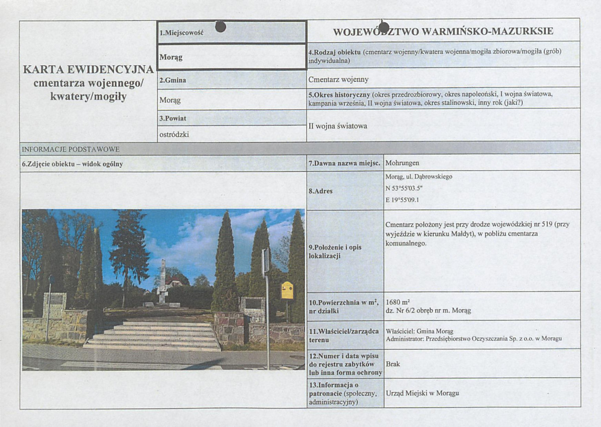 karta ewidencyjna, skan nr 1