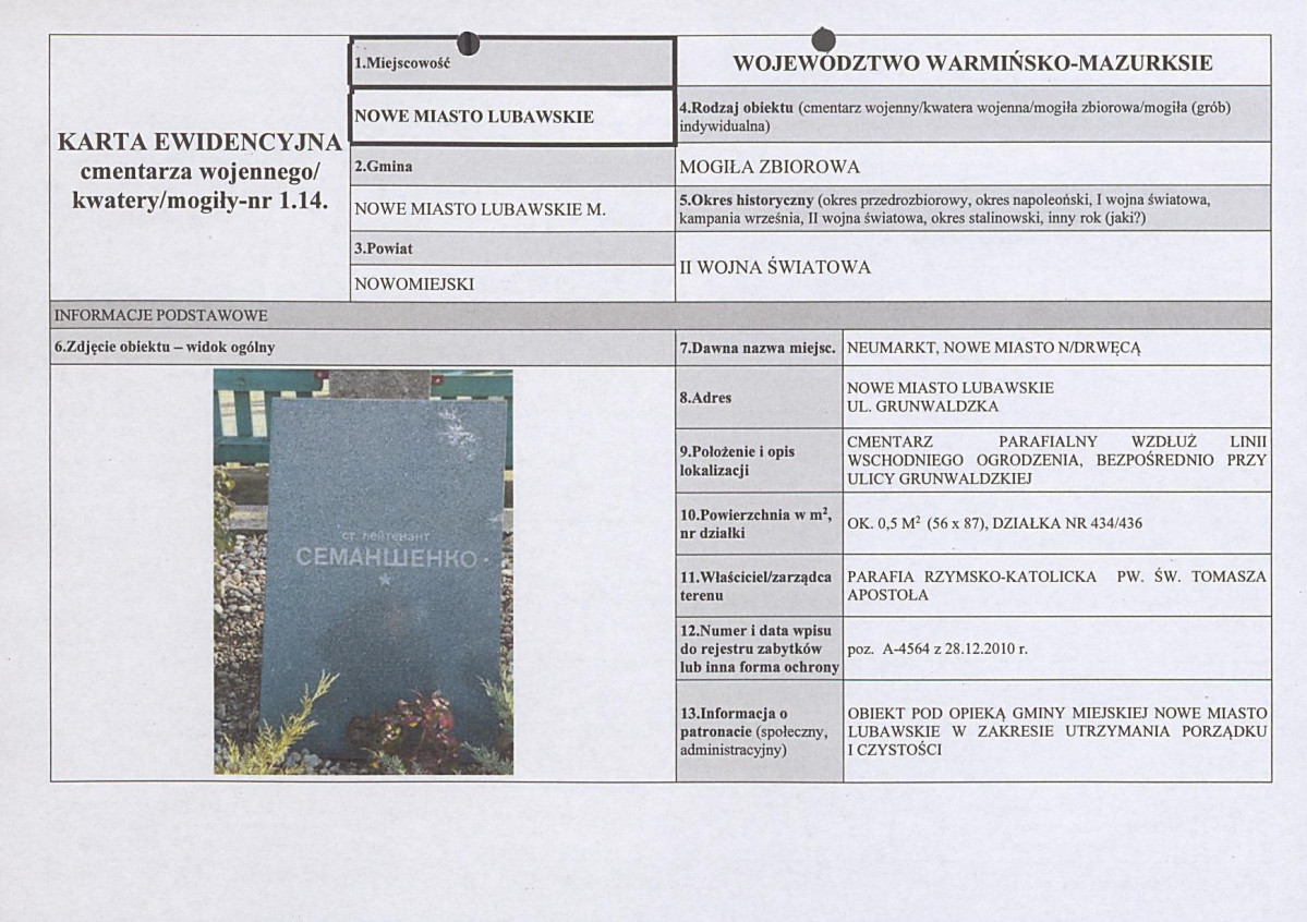 karta ewidencyjna, skan nr 1