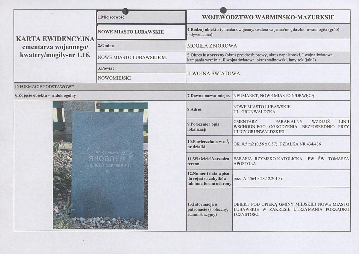 karta ewidencyjna, skan nr 1