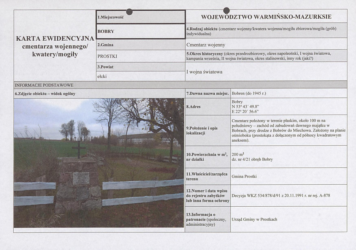 karta ewidencyjna, skan nr 1