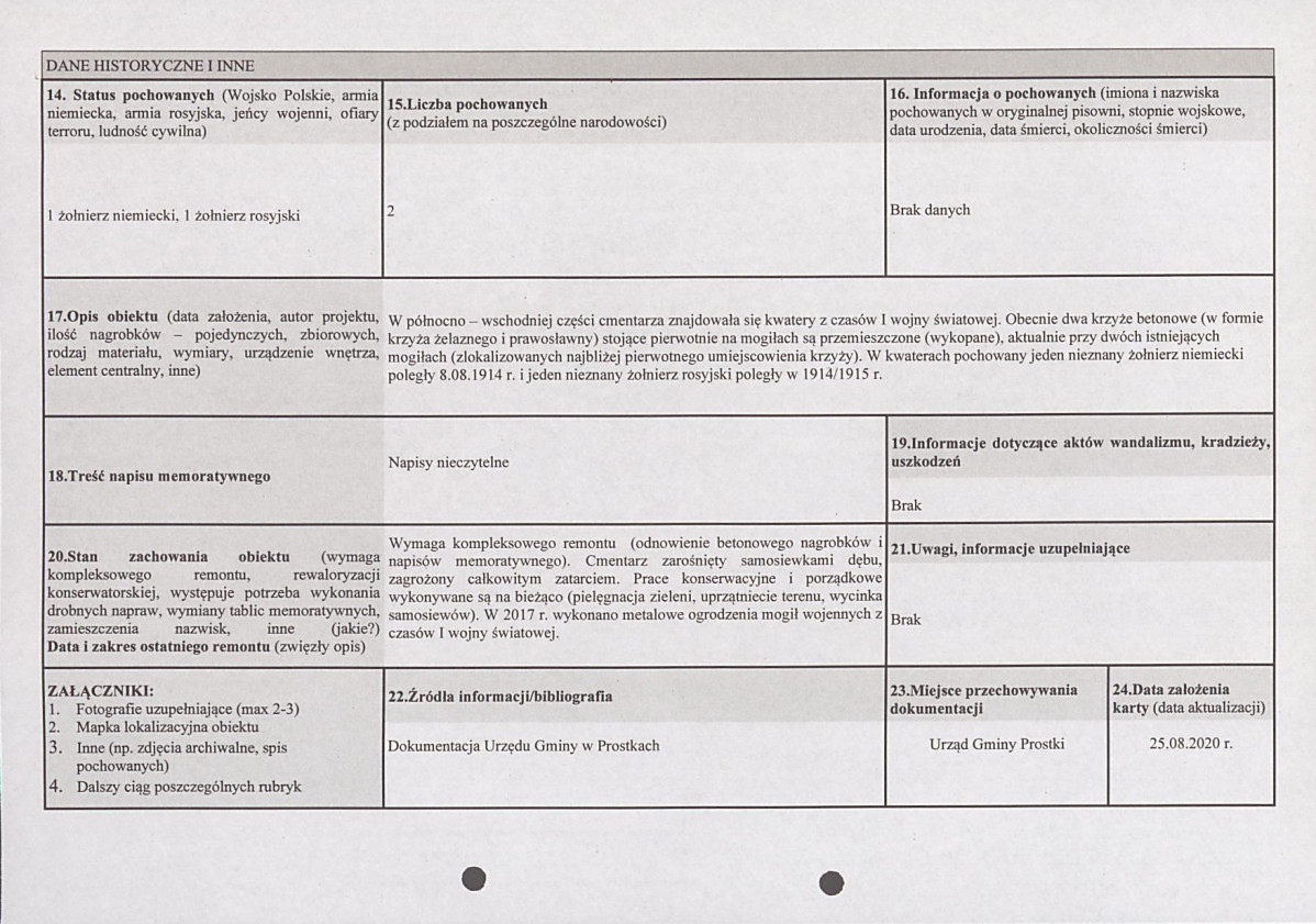 karta ewidencyjna, skan nr 2