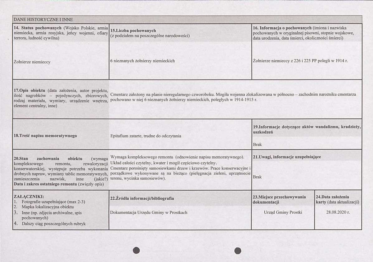 karta ewidencyjna, skan nr 2