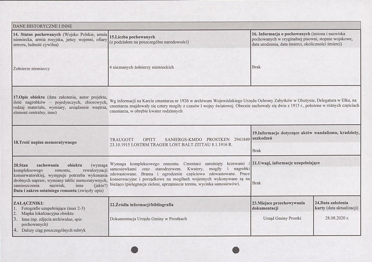 karta ewidencyjna, skan nr 2