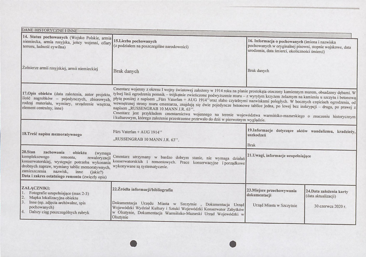 karta ewidencyjna, skan nr 2
