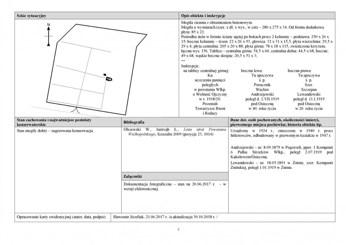 karta ewidencyjna, skan nr 2
