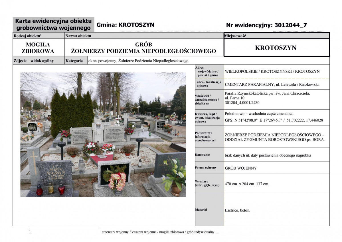 karta ewidencyjna, skan nr 1
