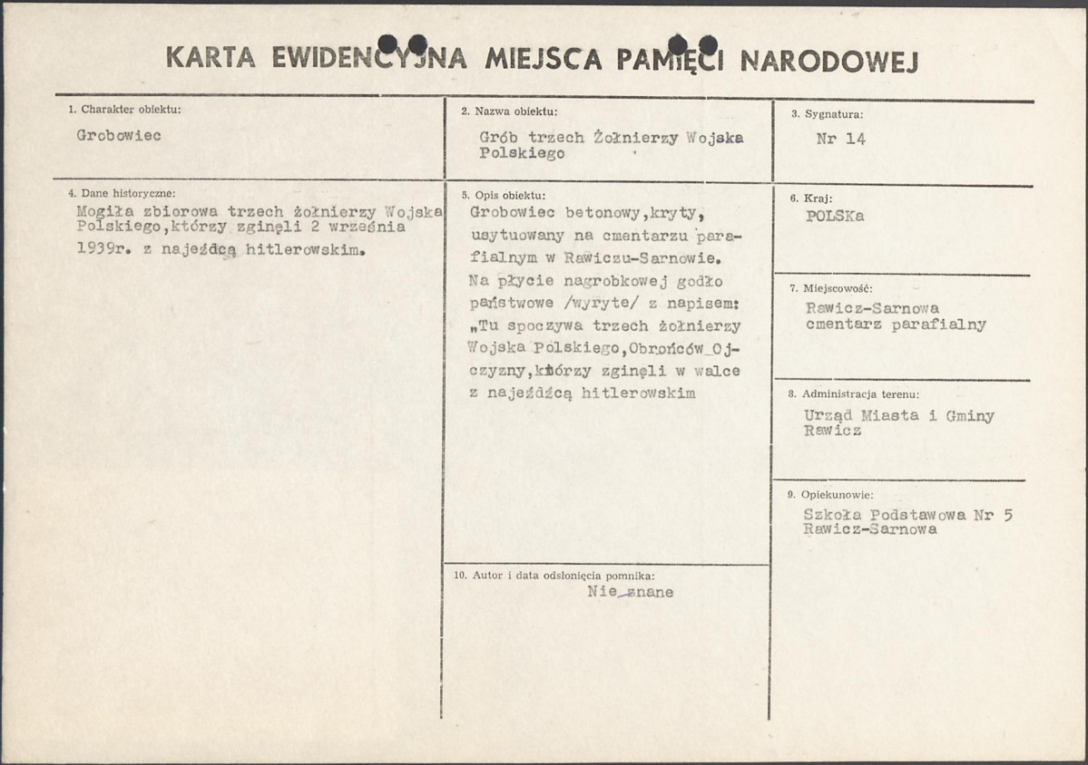 karta ewidencyjna, skan nr 1