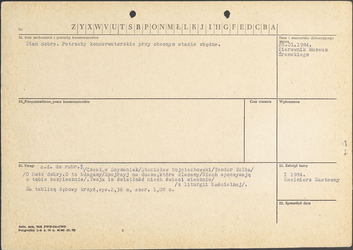 karta ewidencyjna, skan nr 2