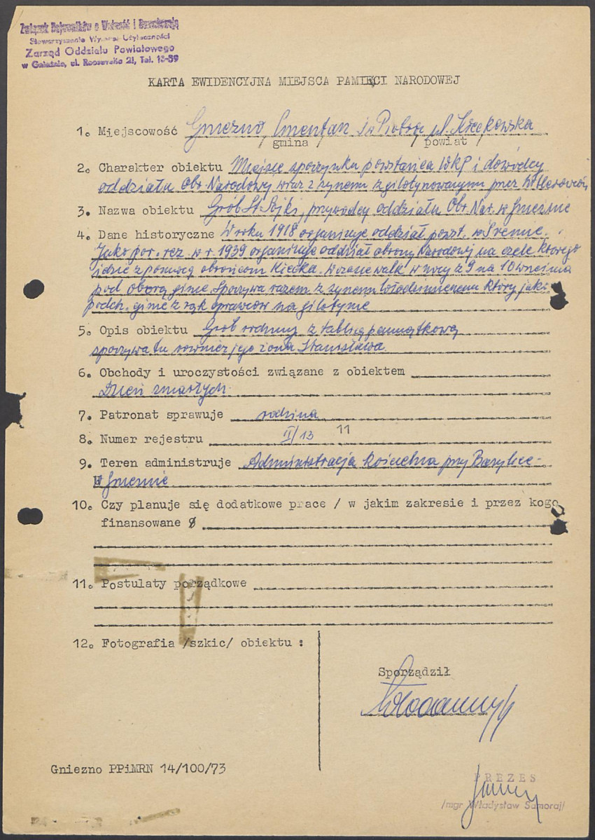 karta ewidencyjna, skan nr 3