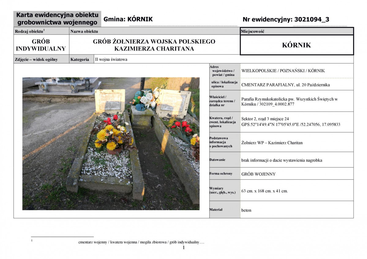 karta ewidencyjna, skan nr 1