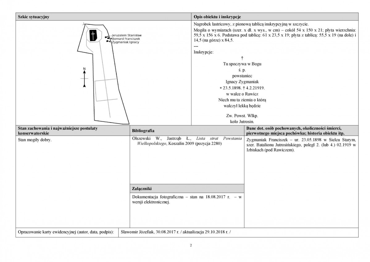 karta ewidencyjna, skan nr 2