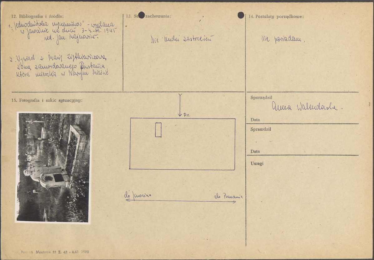 karta ewidencyjna, skan nr 2