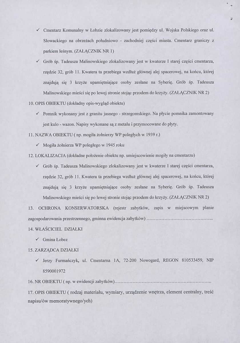 karta ewidencyjna, skan nr 2