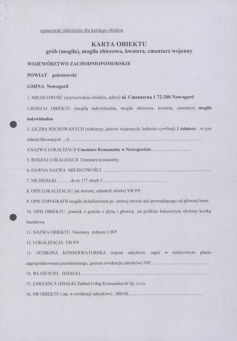 karta ewidencyjna, skan nr 1