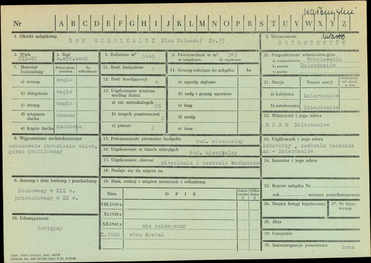 KZ - Karta zielona, skan nr 1
