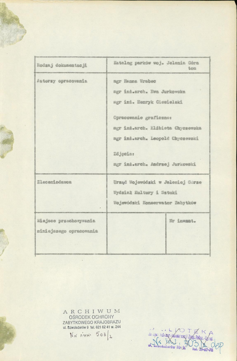 Ewidencja parkowa, skan nr 5