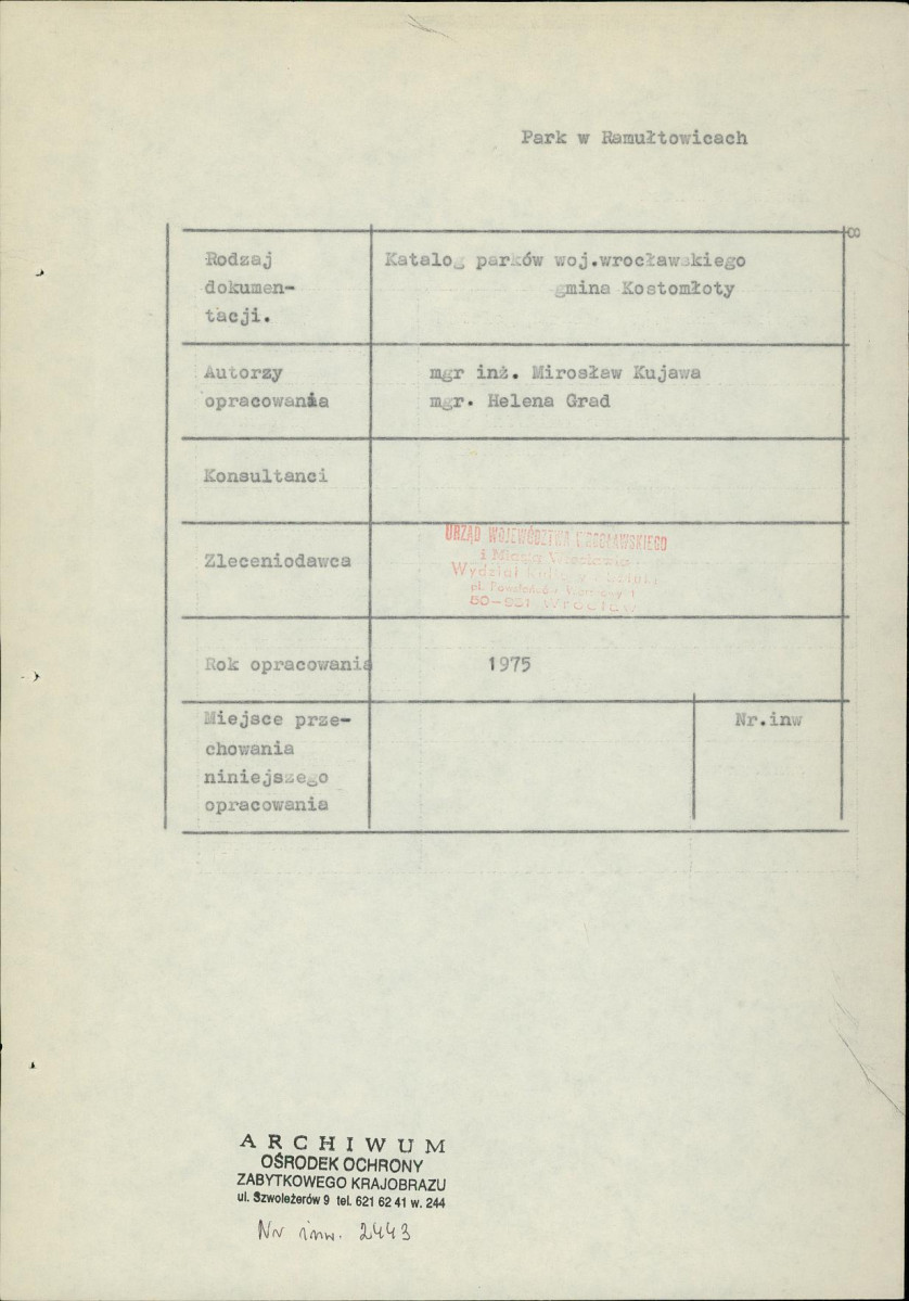 Ewidencja parkowa, skan nr 3
