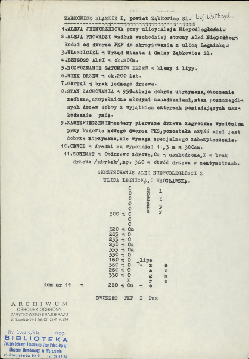 EP - Ewidencja parkowa, skan nr 1
