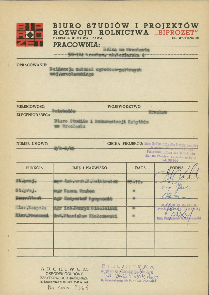 Ewidencja parkowa, skan nr 4