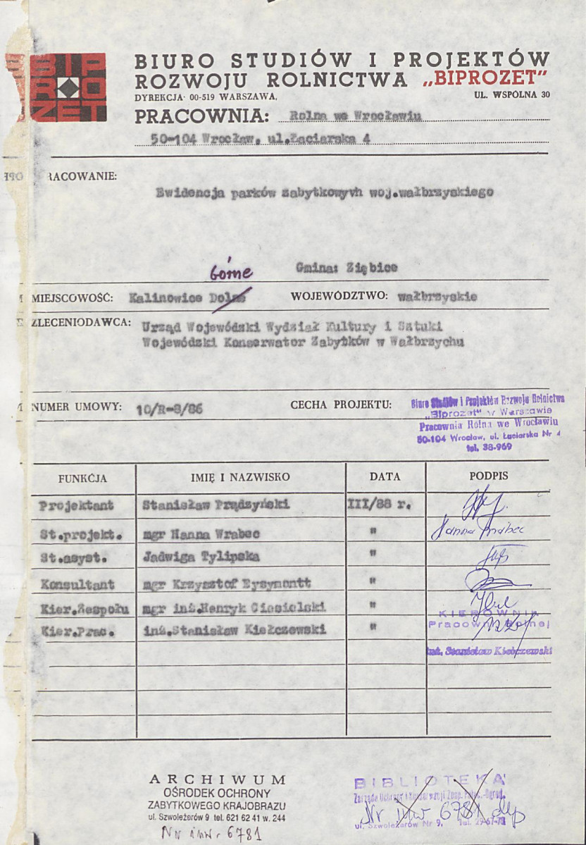 EP - Ewidencja parkowa, skan nr 5
