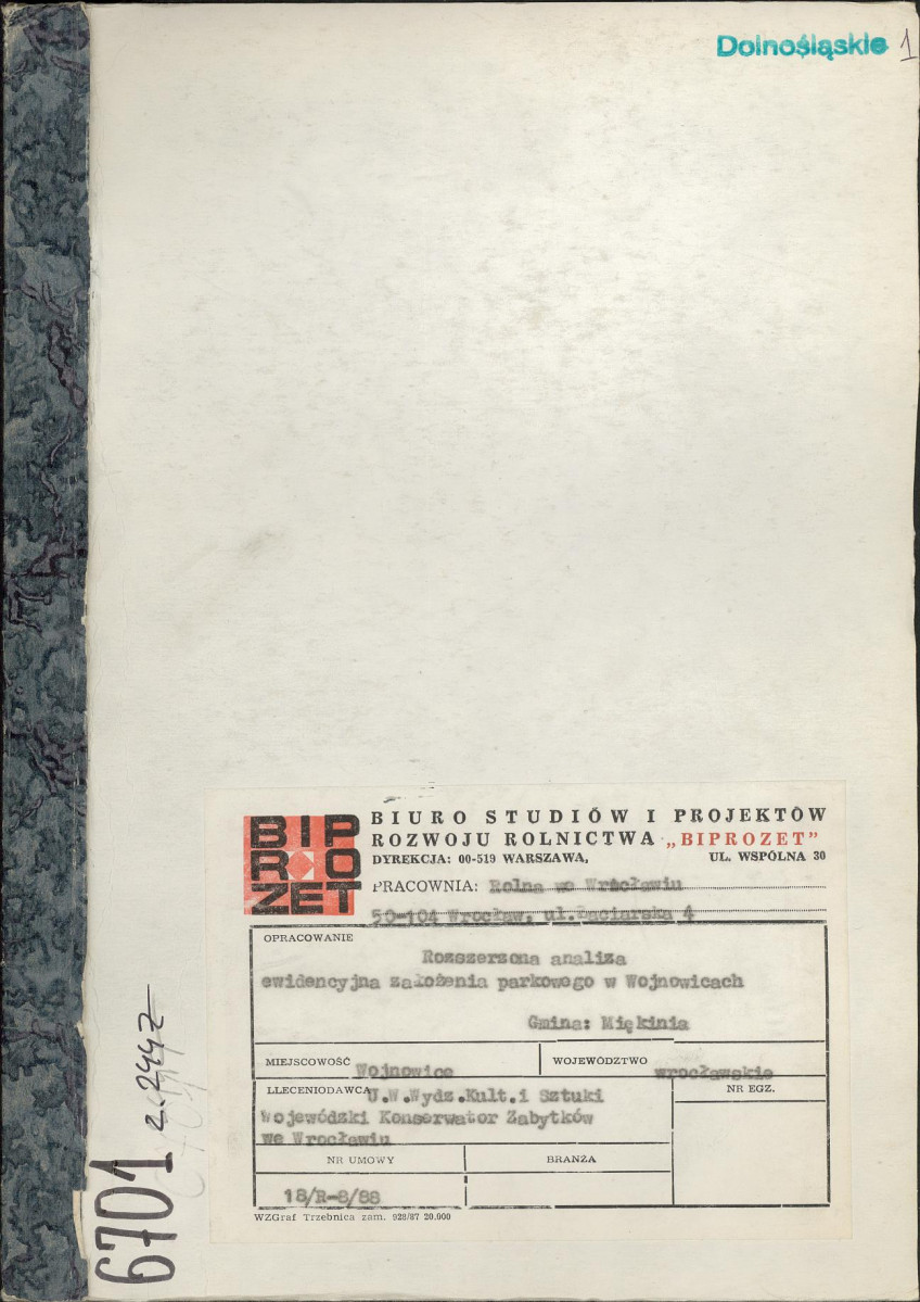 Ewidencja parkowa, skan nr 1