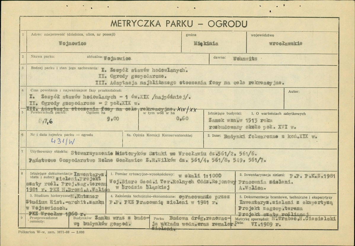 Ewidencja parkowa, skan nr 5
