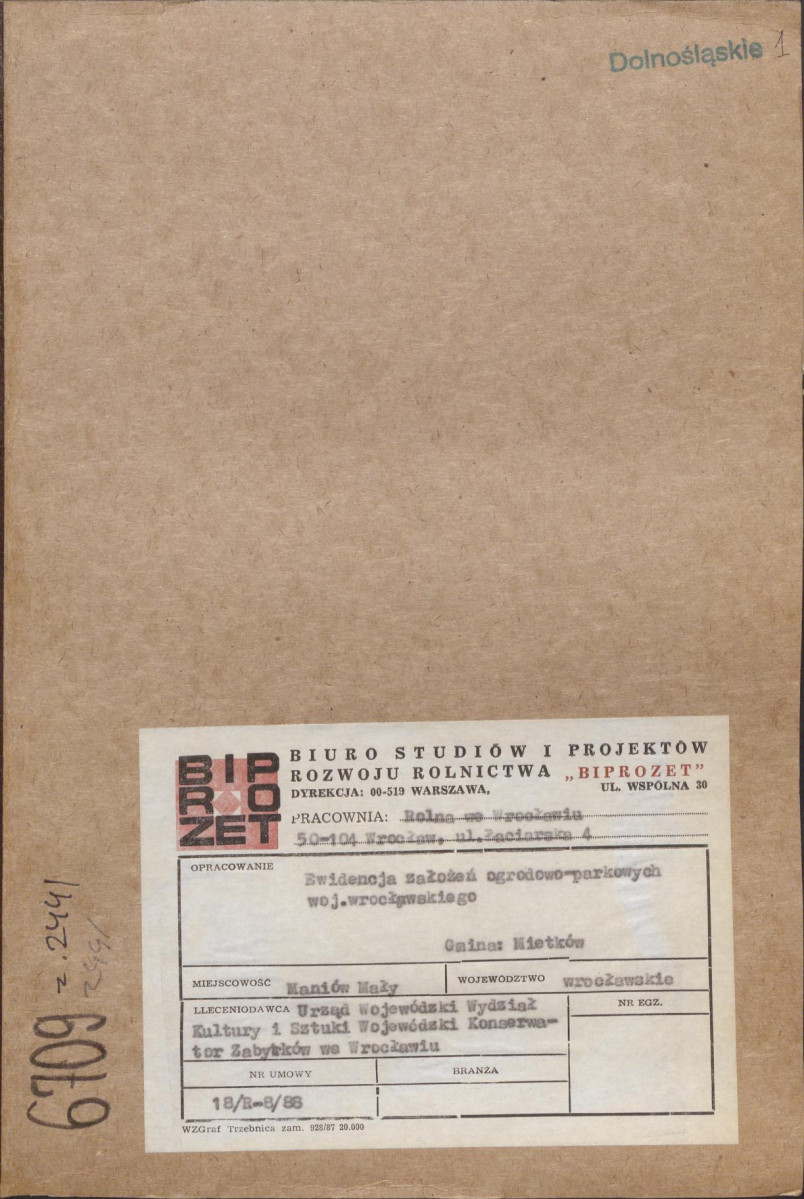 Ewidencja parkowa, skan nr 1