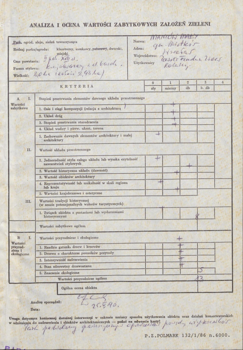 Ewidencja parkowa, skan nr 3