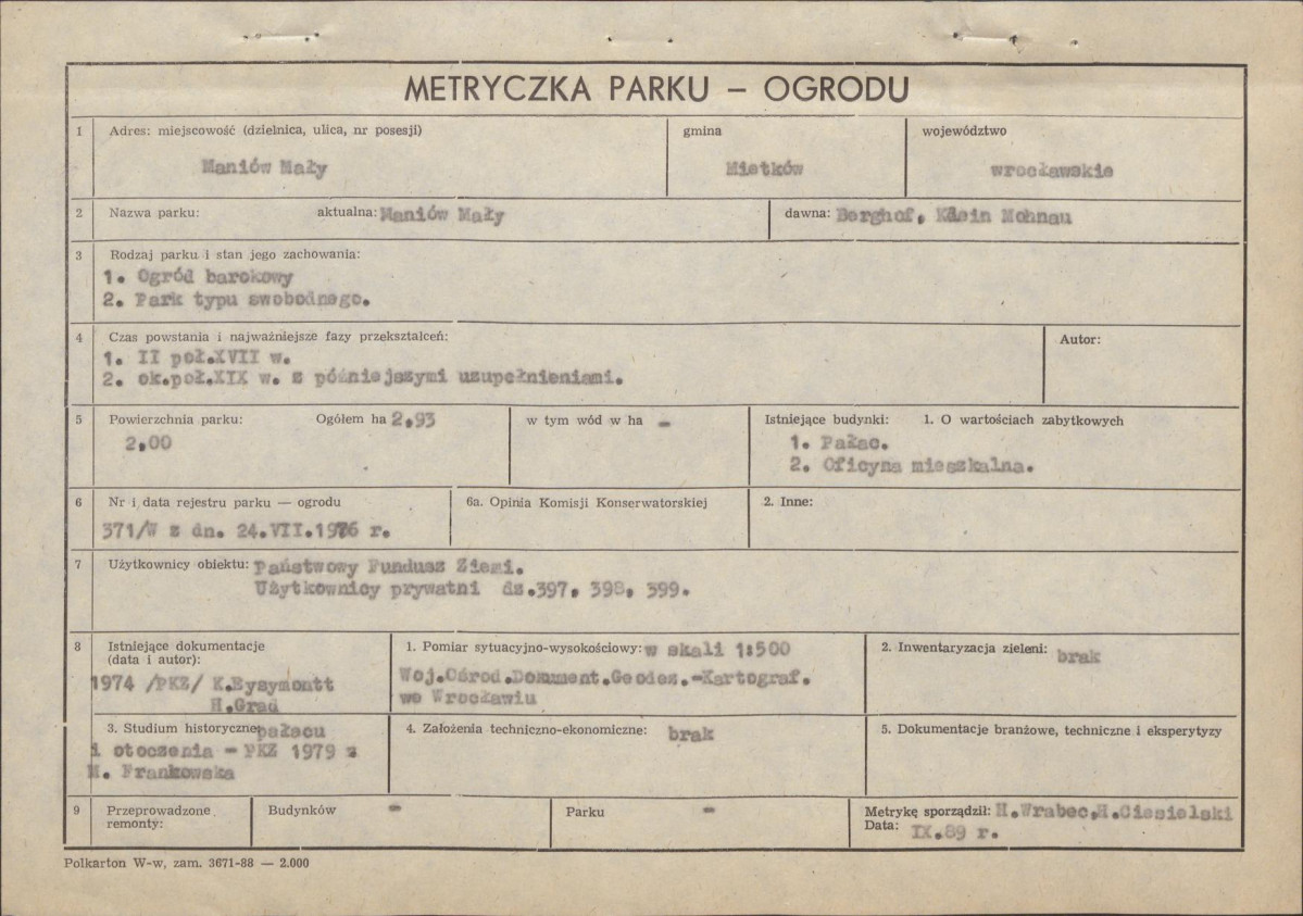 Ewidencja parkowa, skan nr 5