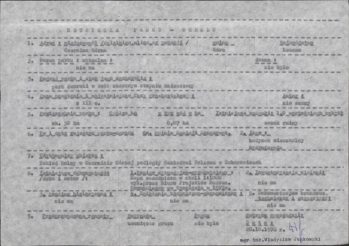 EP - Ewidencja parkowa, skan nr 6