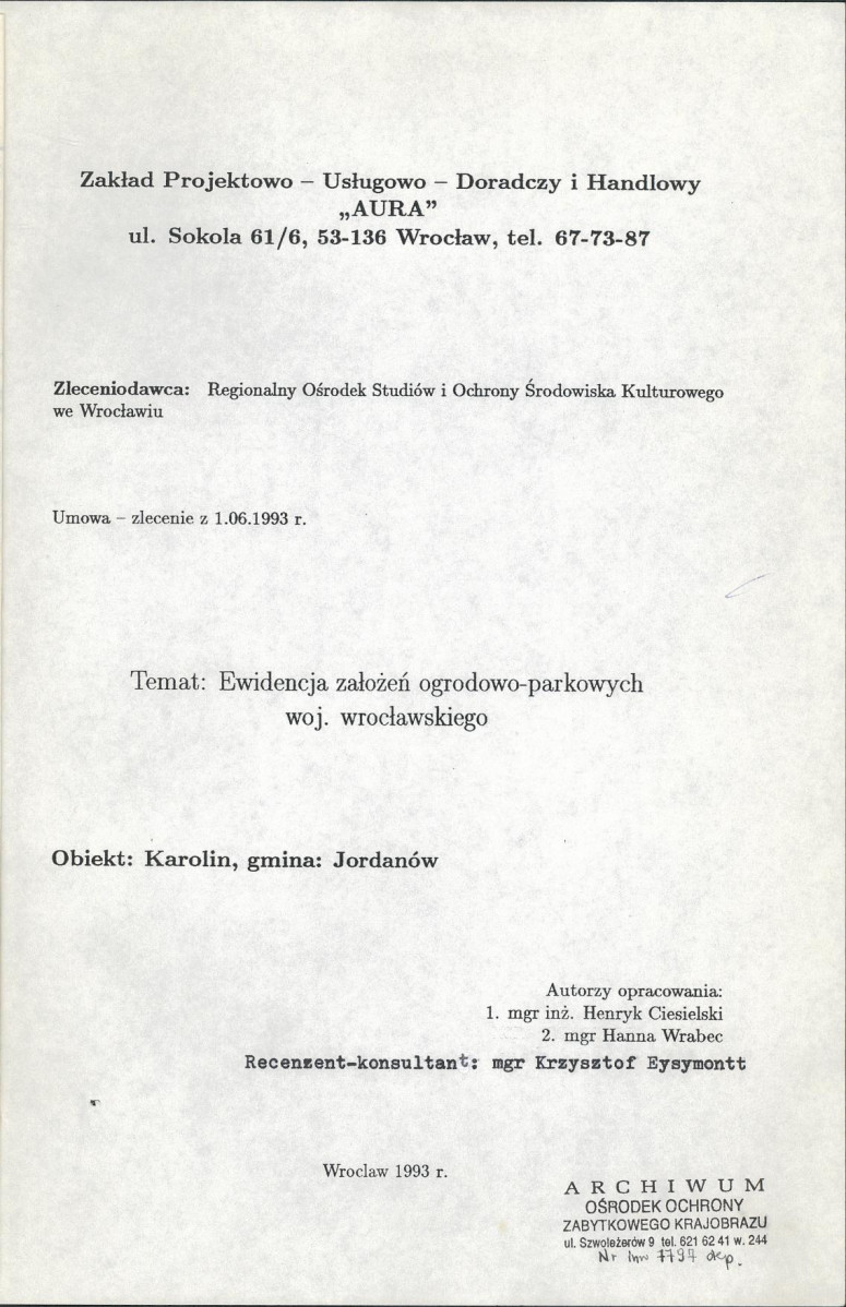 Ewidencja parkowa, skan nr 4