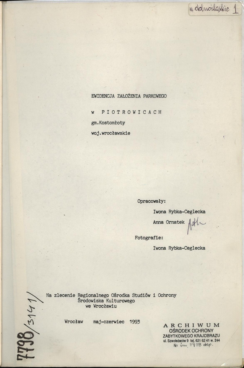 Ewidencja parkowa, skan nr 1