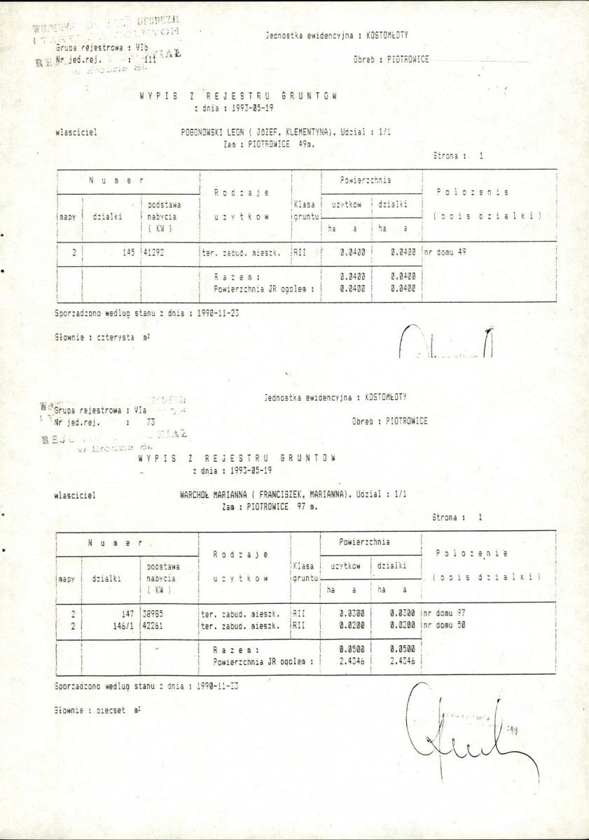 Ewidencja parkowa, skan nr 10