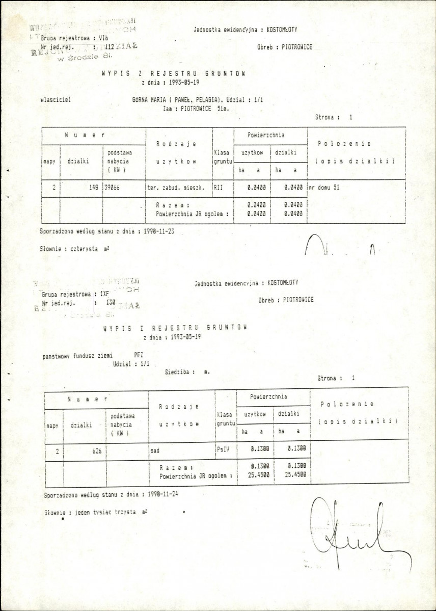Ewidencja parkowa, skan nr 11