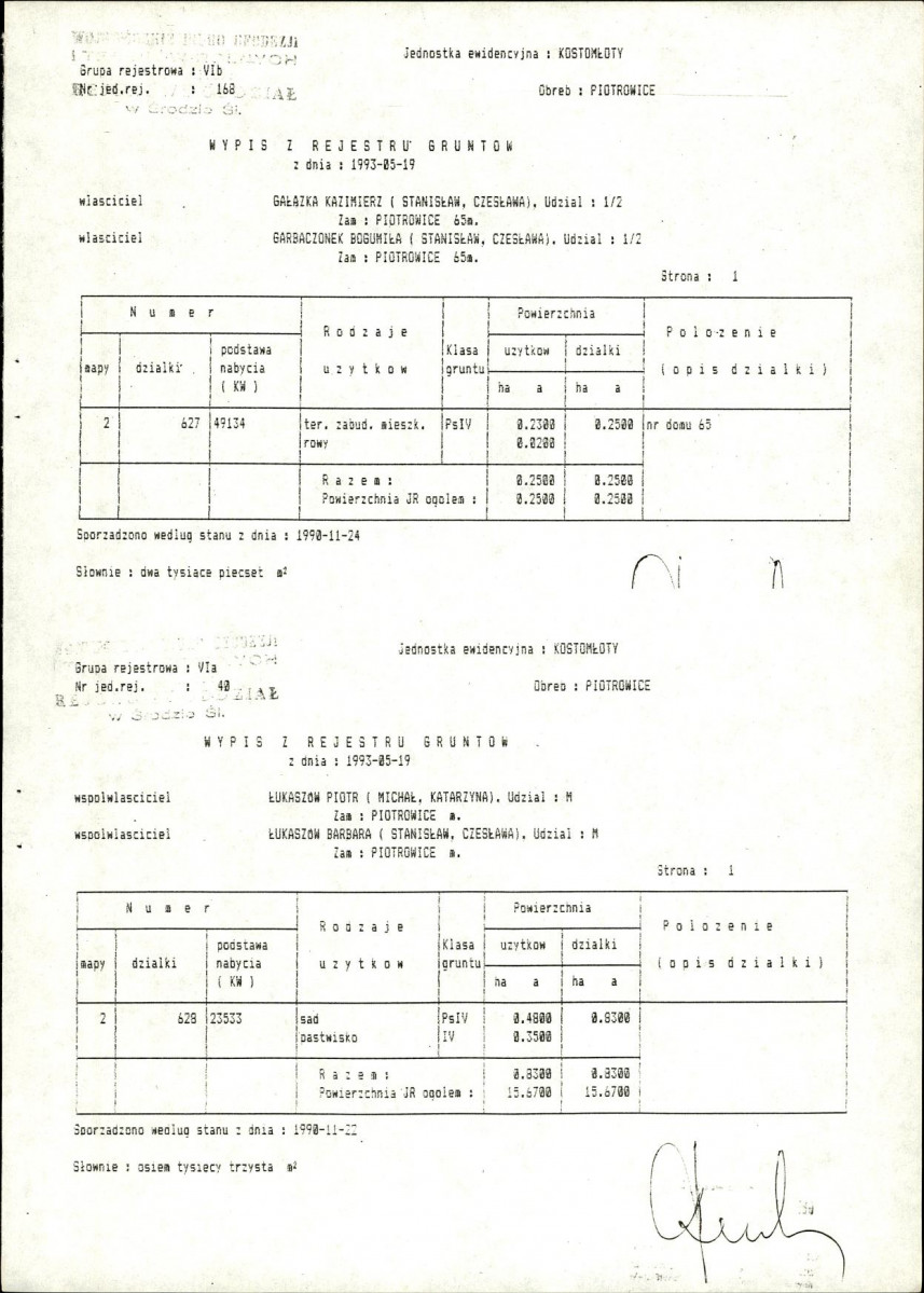 Ewidencja parkowa, skan nr 12