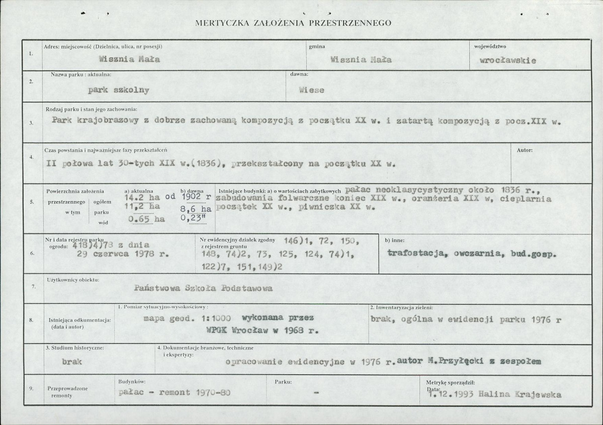 Ewidencja parkowa, skan nr 6