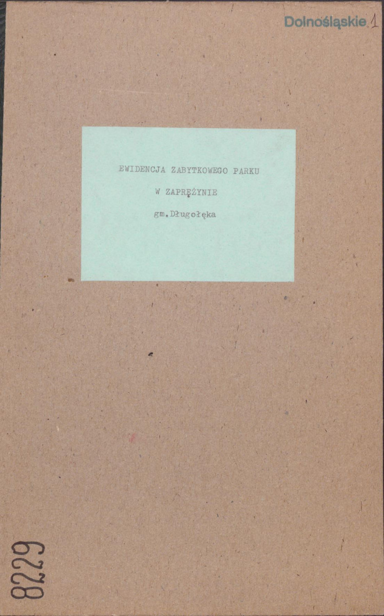 EP - Ewidencja parkowa, skan nr 1