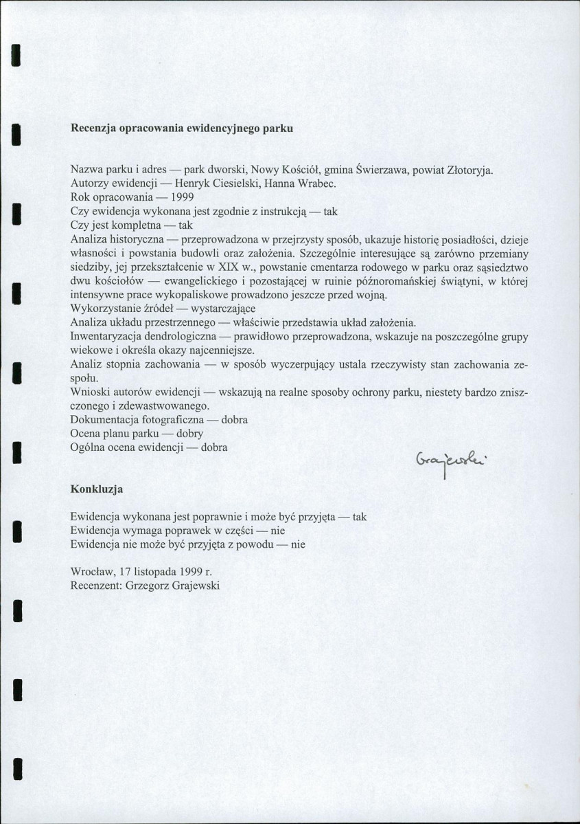 EP - Ewidencja parkowa, skan nr 3